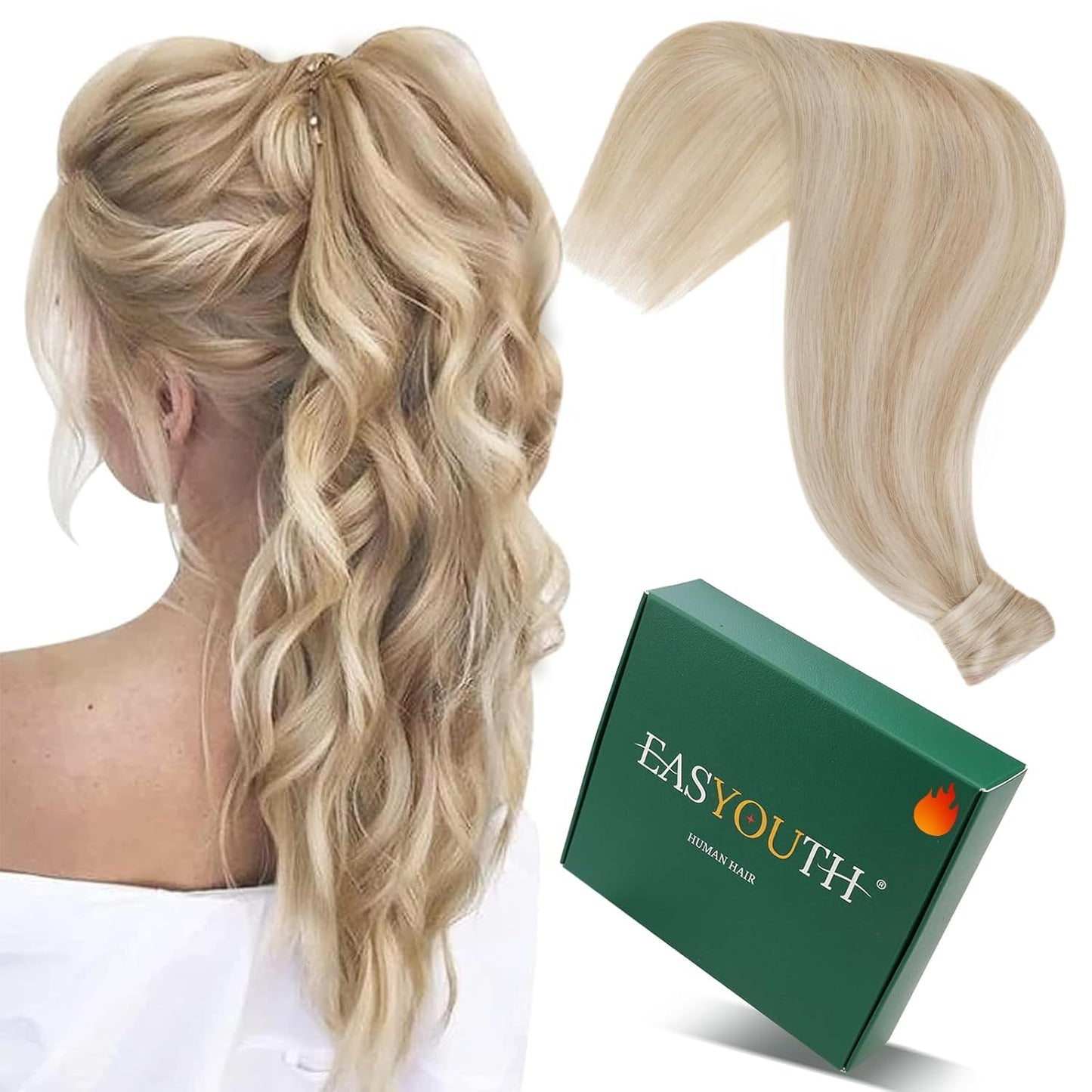 Easyouth Ponytail Extension Human Hair for Effortless Style