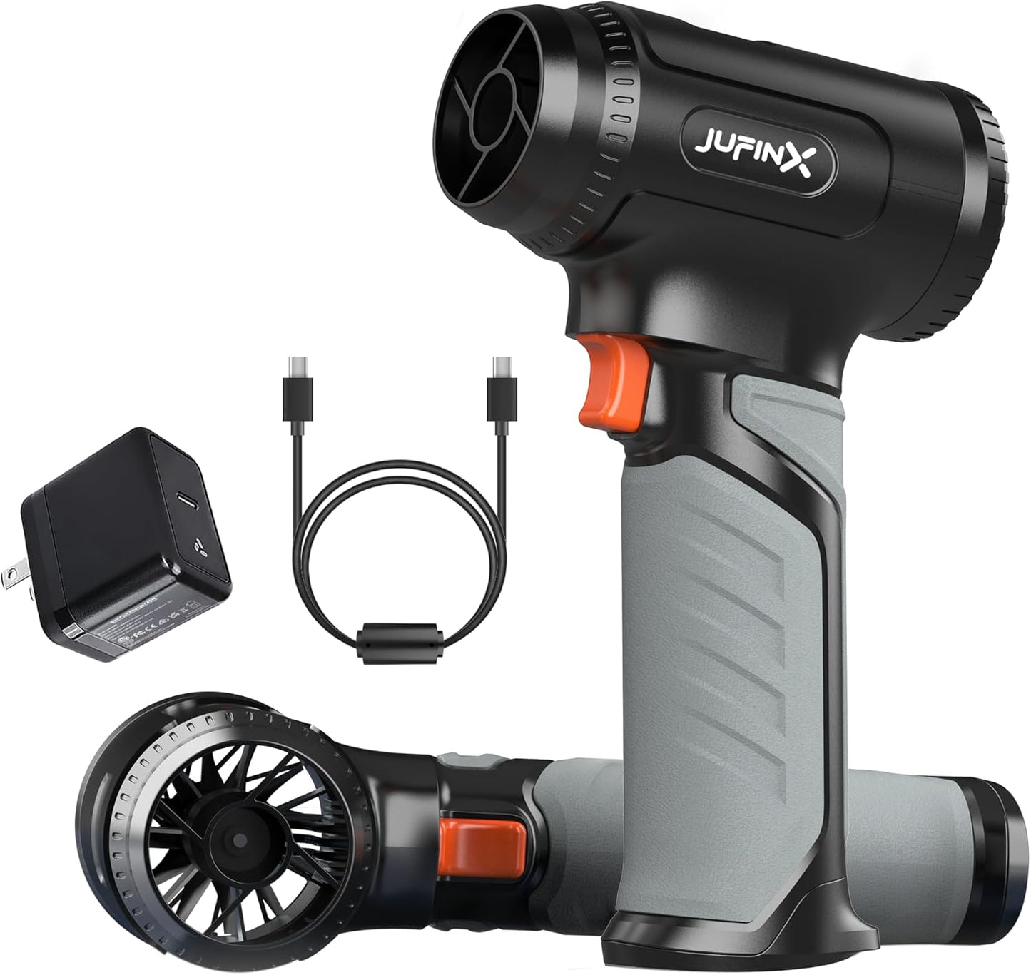 Cordless Leaf Blower with 1200G Wind Pressure and Fast Charging