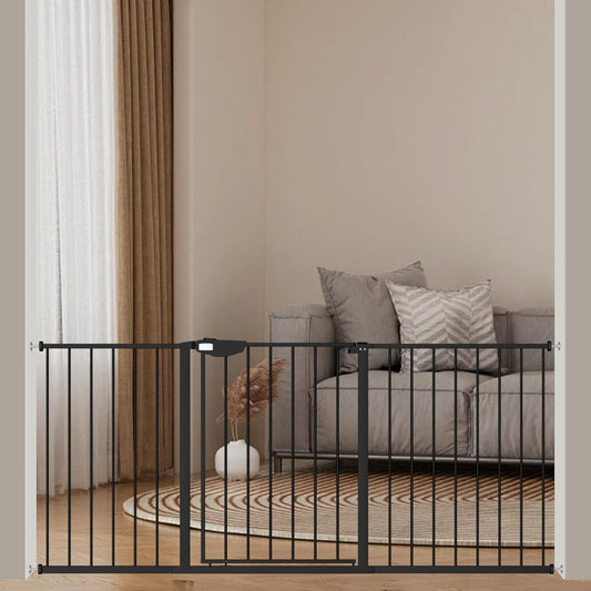 ALLAIBB Triple Lock Extra Wide Baby Gate - Safe & Secure Stairs to Kitchen!