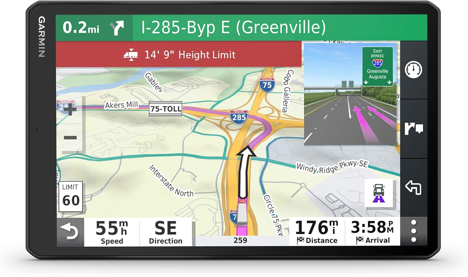 Garmin dezl OTR1000 10-in GPS Truck Navigator with Custom Routing