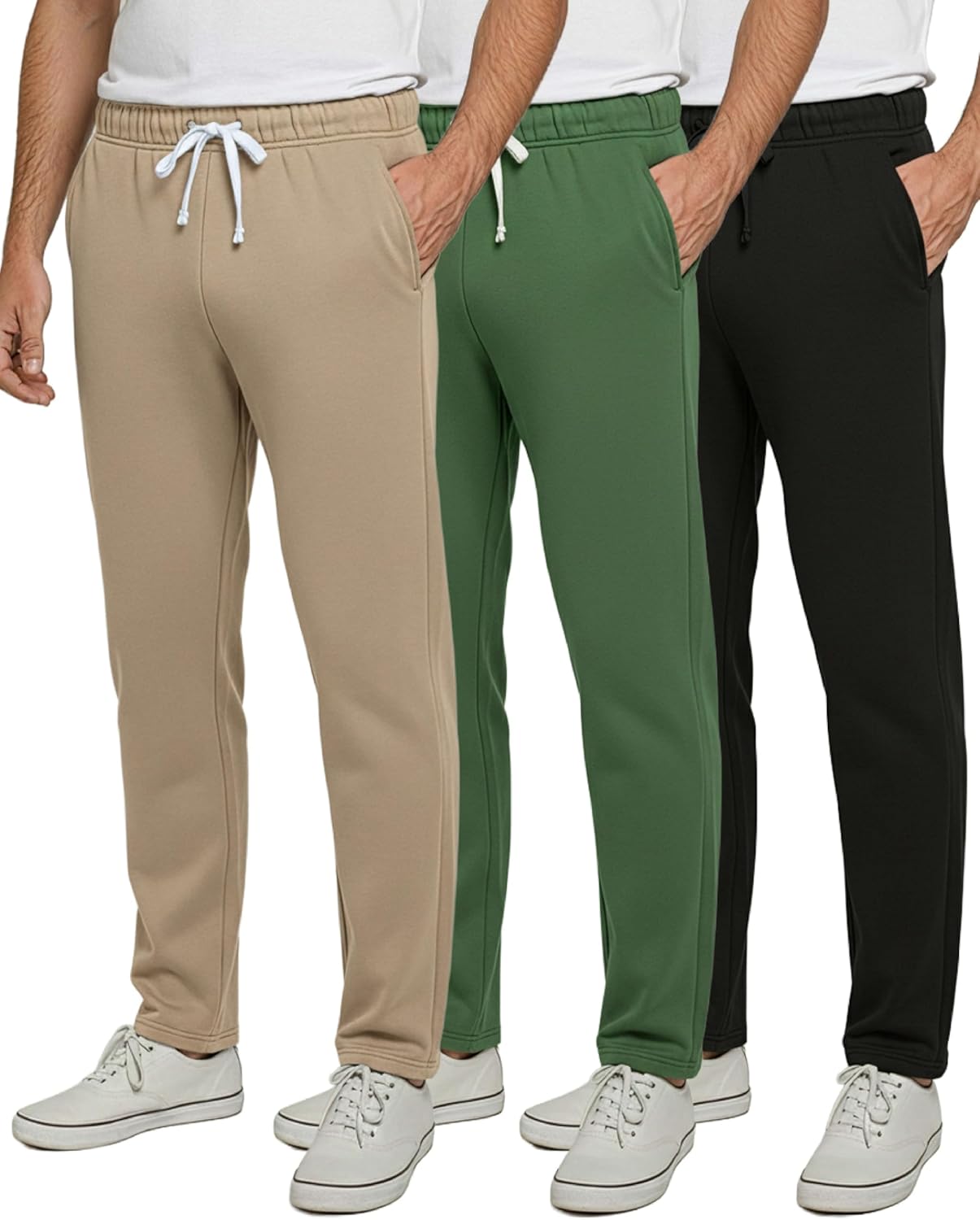 Men's Tech Fleece Athletic Casual Open Bottom Sweatpants Review