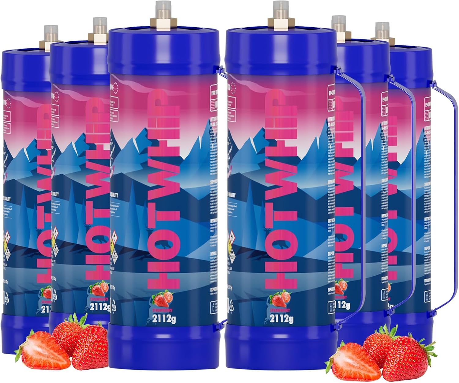 Premium Whipped Cream Charger 2112g with Strawberry Flavor