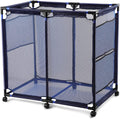 Pool Storage Bins Rolling Cart Noodle Holder - Large Mesh Organizer