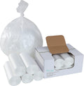 55 Gallon Clear Trash Can Liners 36in x 60in - Case of 200 Durable