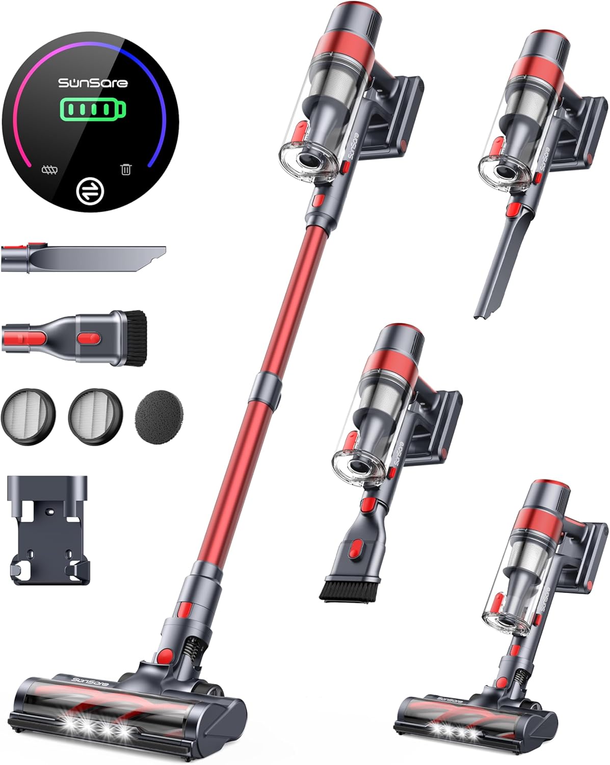 SunSare 450W Cordless Vacuum: Lightweight Power for Pet Hair!