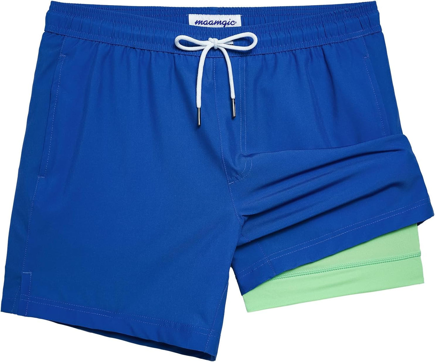 Stylish 5 Inch Stretch Swimming Shorts for Men by Maamgic