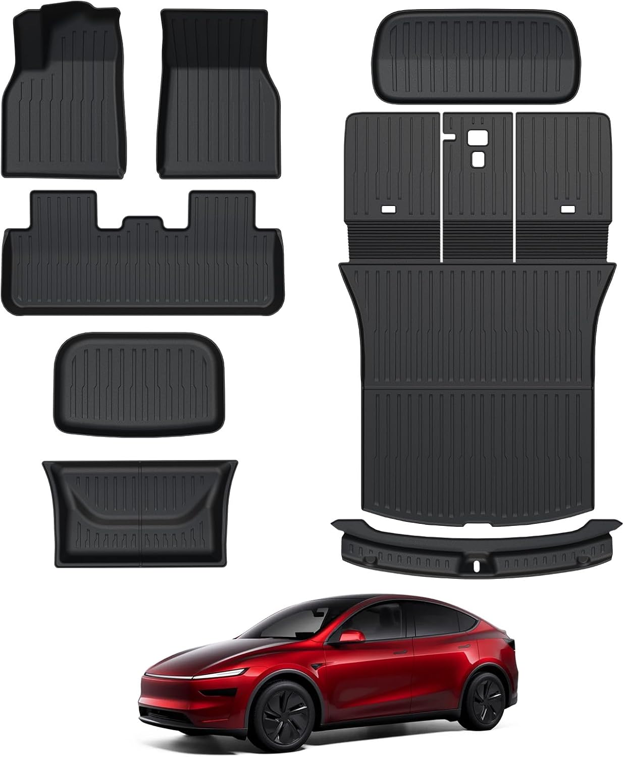Custom Floor Mats for 2025 2026 Tesla Model Y 5-Seater