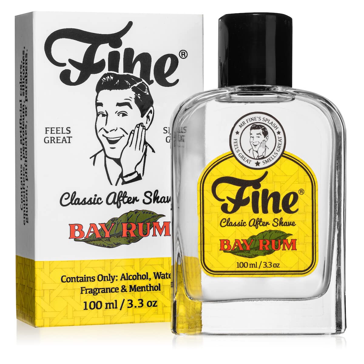 Fine Men's Aftershave - Bay Rum Fragrance for Soothing Care