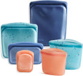 Stasher Premium Silicone Reusable Food Storage Bags - 6-Pack Starter