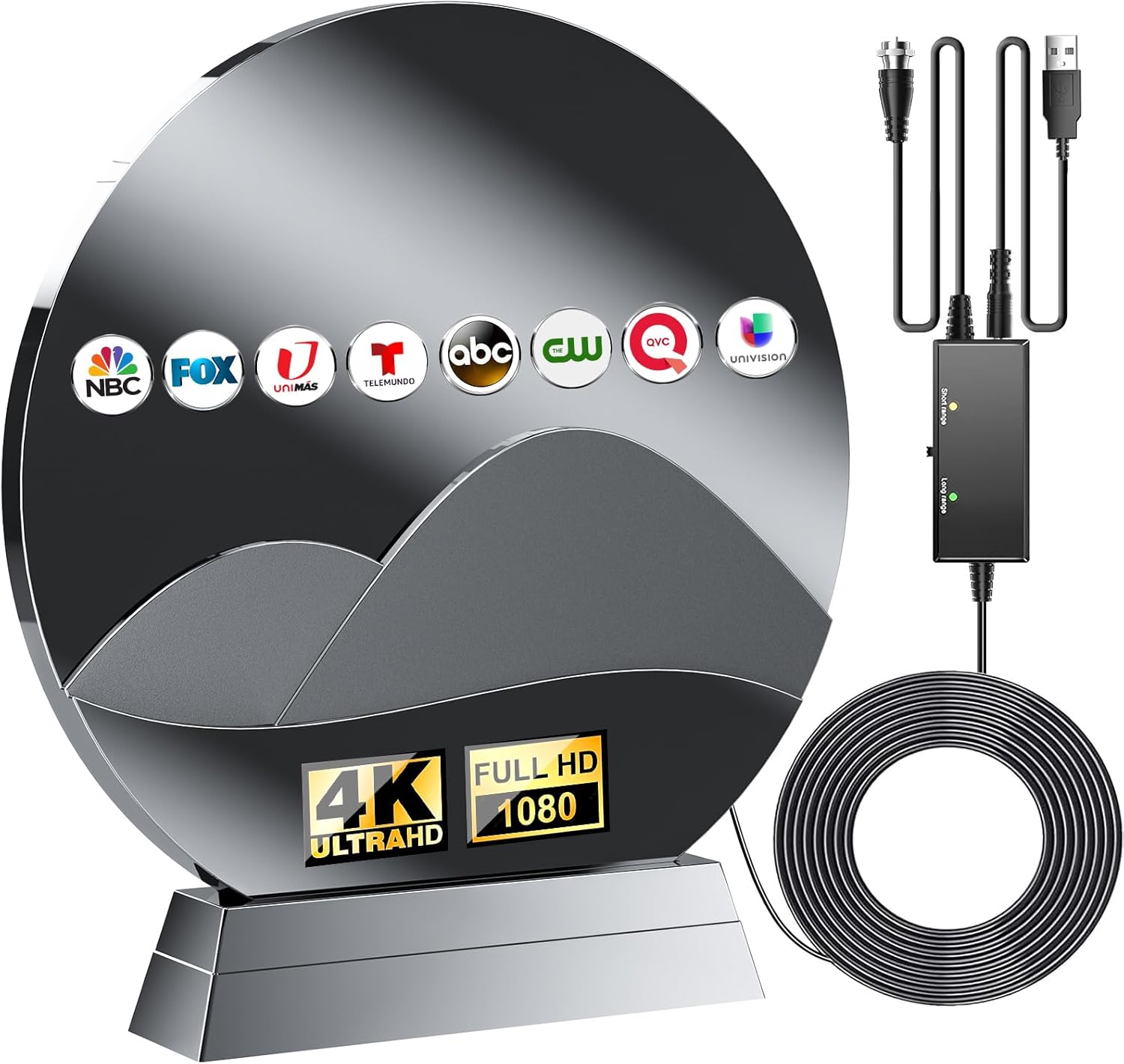 2024 Upgraded TV Antenna with 1000 Miles Range for Smart TVs