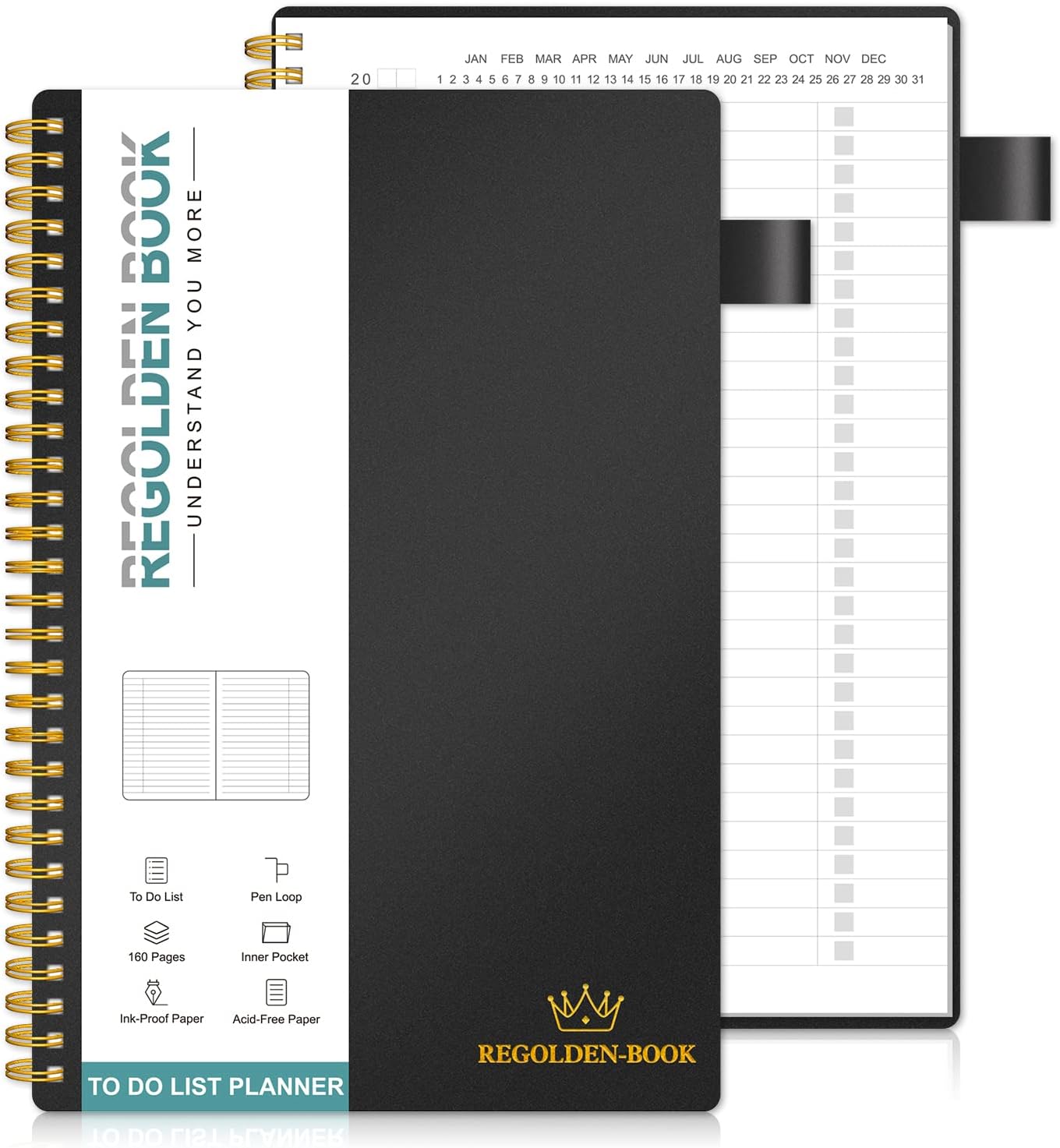 Boost Productivity with Regolden-Book Task Planner
