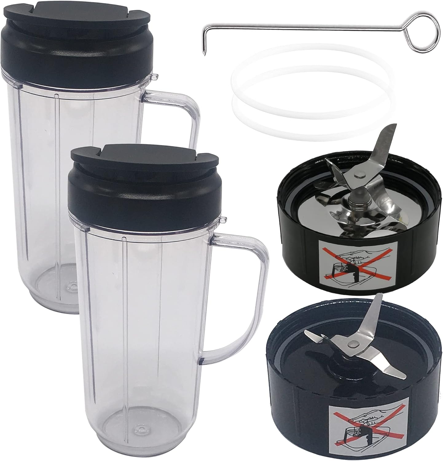 Upgrade Your Magic Bullet: 2pcs 22oz Cups with Shaver Blades