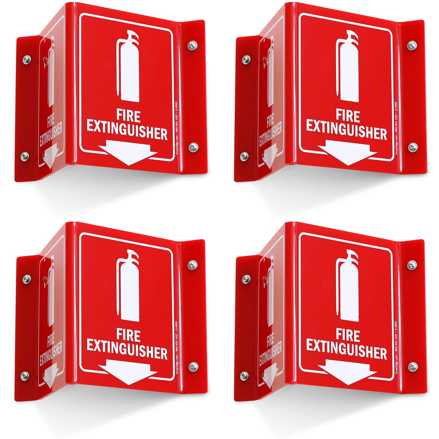 SmartSign Fire Extinguisher Projecting Sign - Visible & Durable