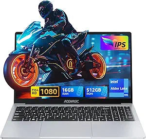 Powerful 15.6 Inch Laptop Computer with 12th Gen Processor