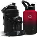 Insulated Water Bottle 128 oz Vacuum Jug - Long Cold Retention