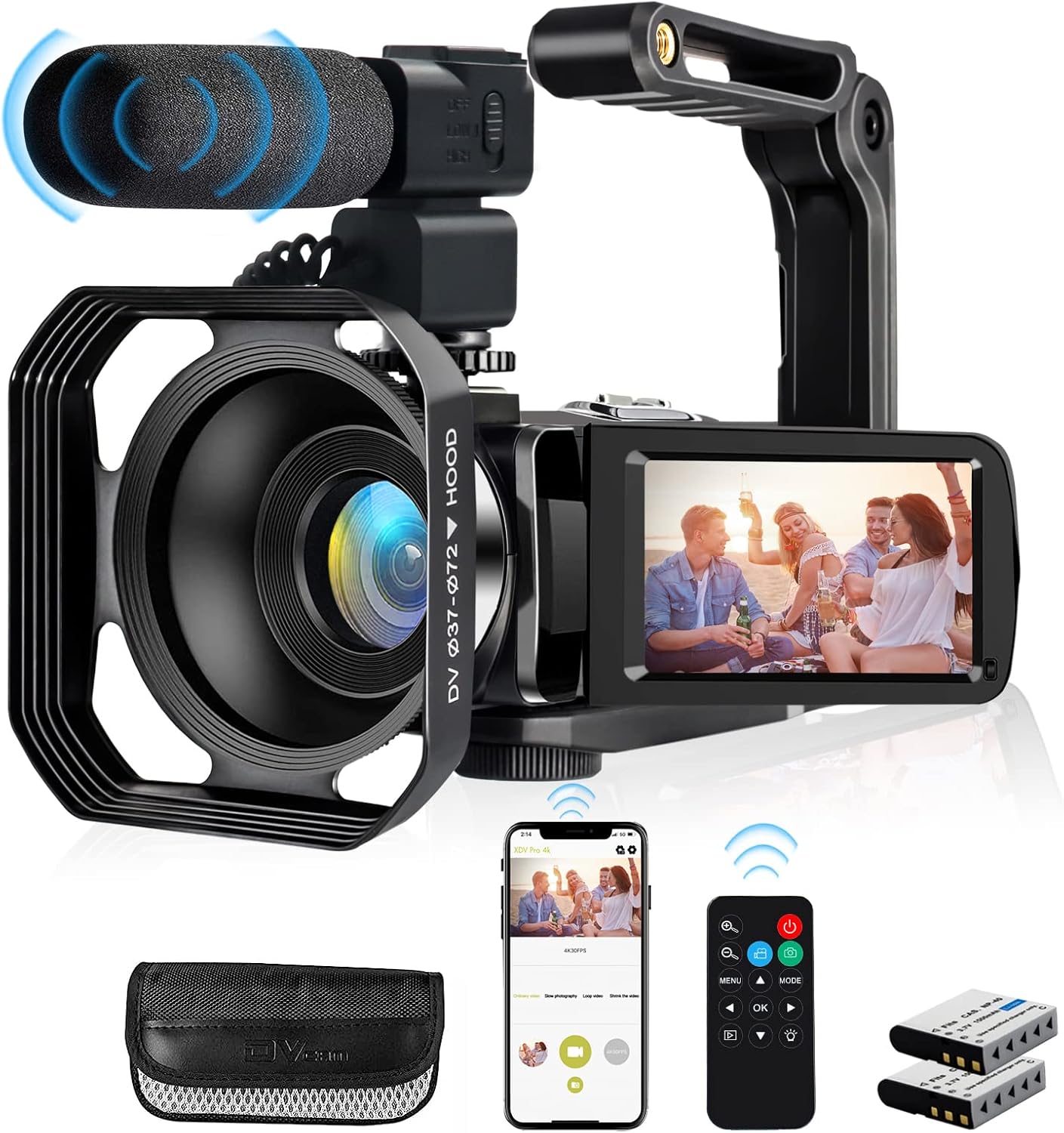 4K Video Camera with 48MP Ultra HD for Vlogging and Streaming