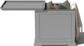 Veradek Brixton Outdoor Tray Table with Storage for Patios and Gardens