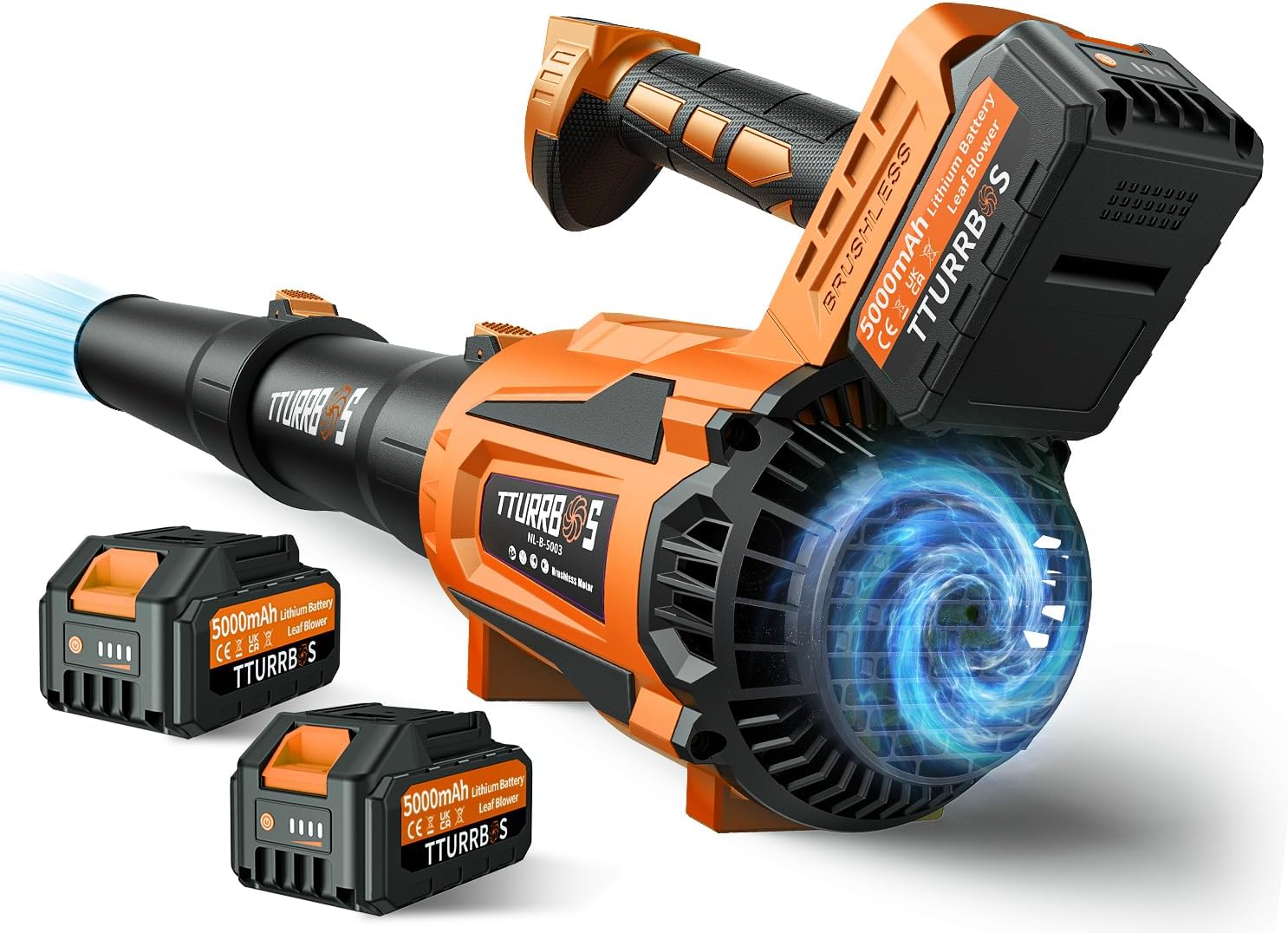 Powerful Cordless Leaf Blower with 6-Speed Control for Lawn Care