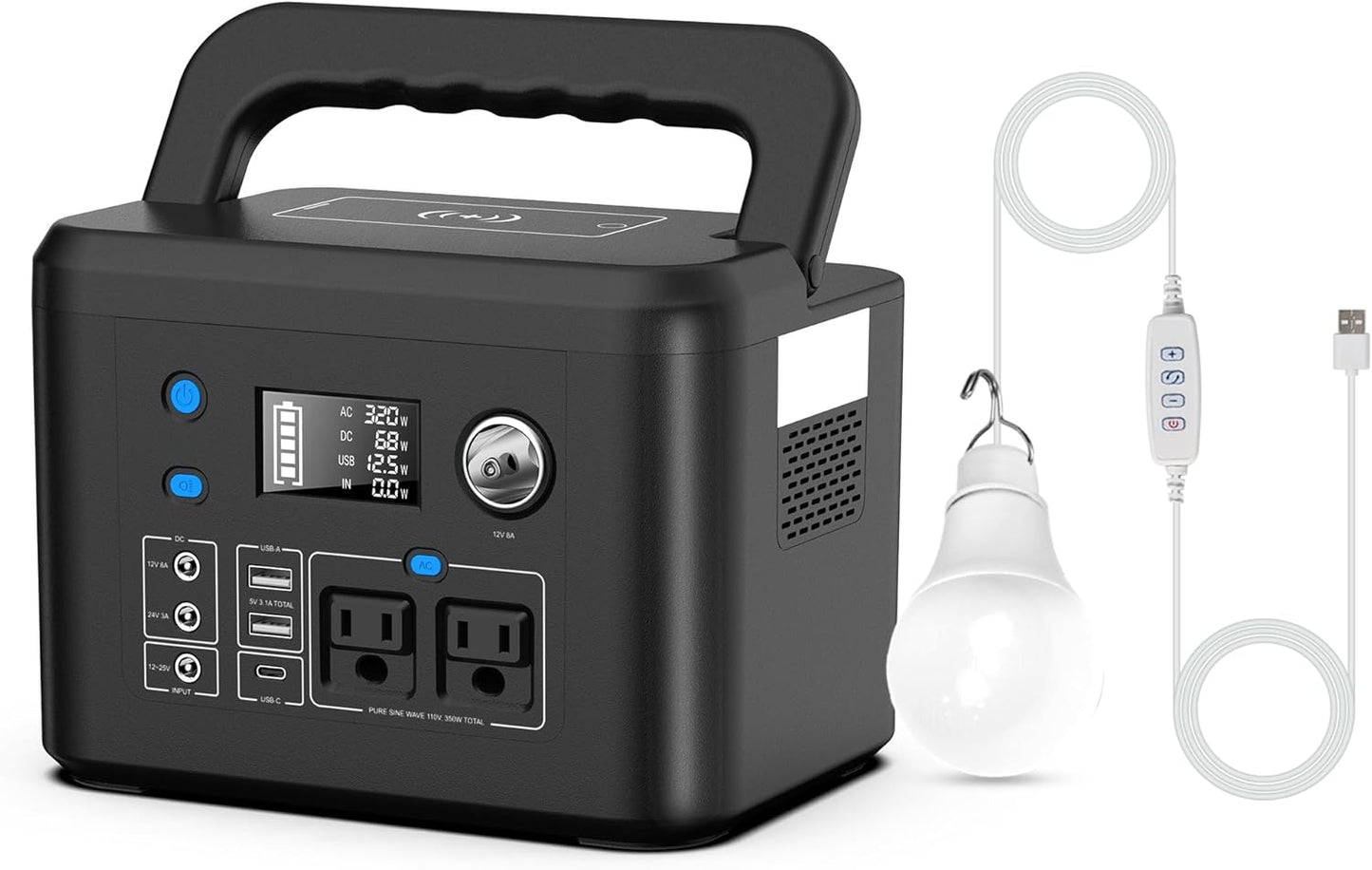 Powkey 350W Portable Power Station: Reliable Power Anywhere