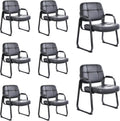 Big & Tall Waiting Room Guest Chair with Bonded Leather - 8 Pack
