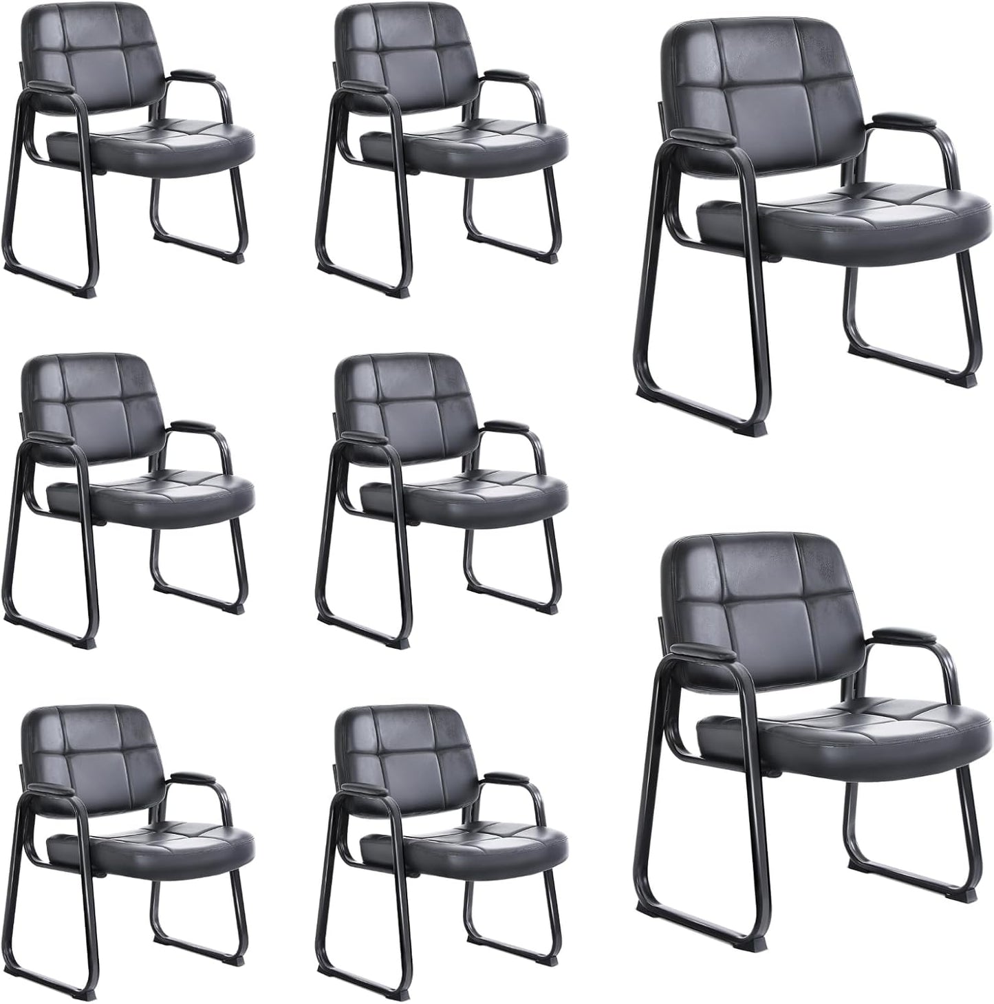 CLATINA Big & Tall Waiting Room Guest Chair for Comfort