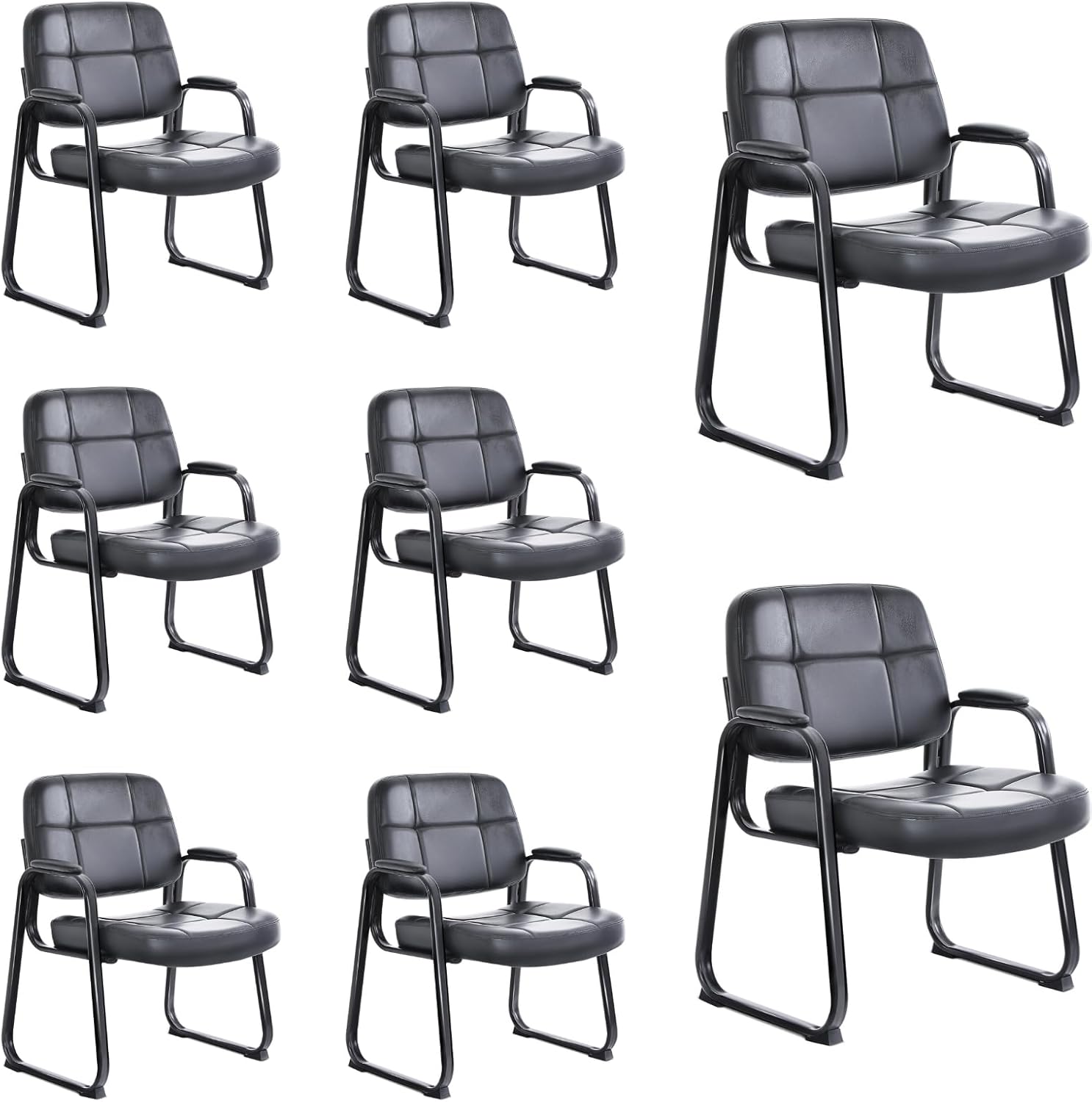 CLATINA Big & Tall Waiting Room Guest Chair for Comfort