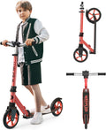 Kick Scooter for Ages 6+ Kids, Teens & Adults - Foldable 8in Wheels