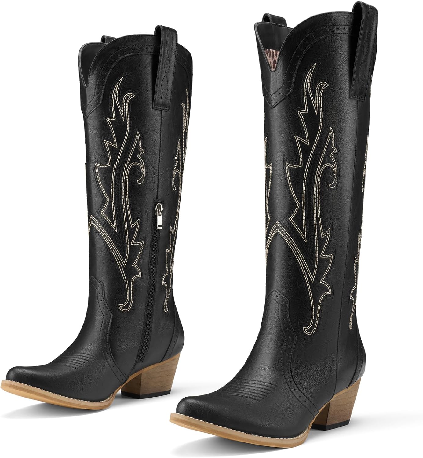 Rollda Cowboy Boots for Women: Stylish Knee-High Western Footwear