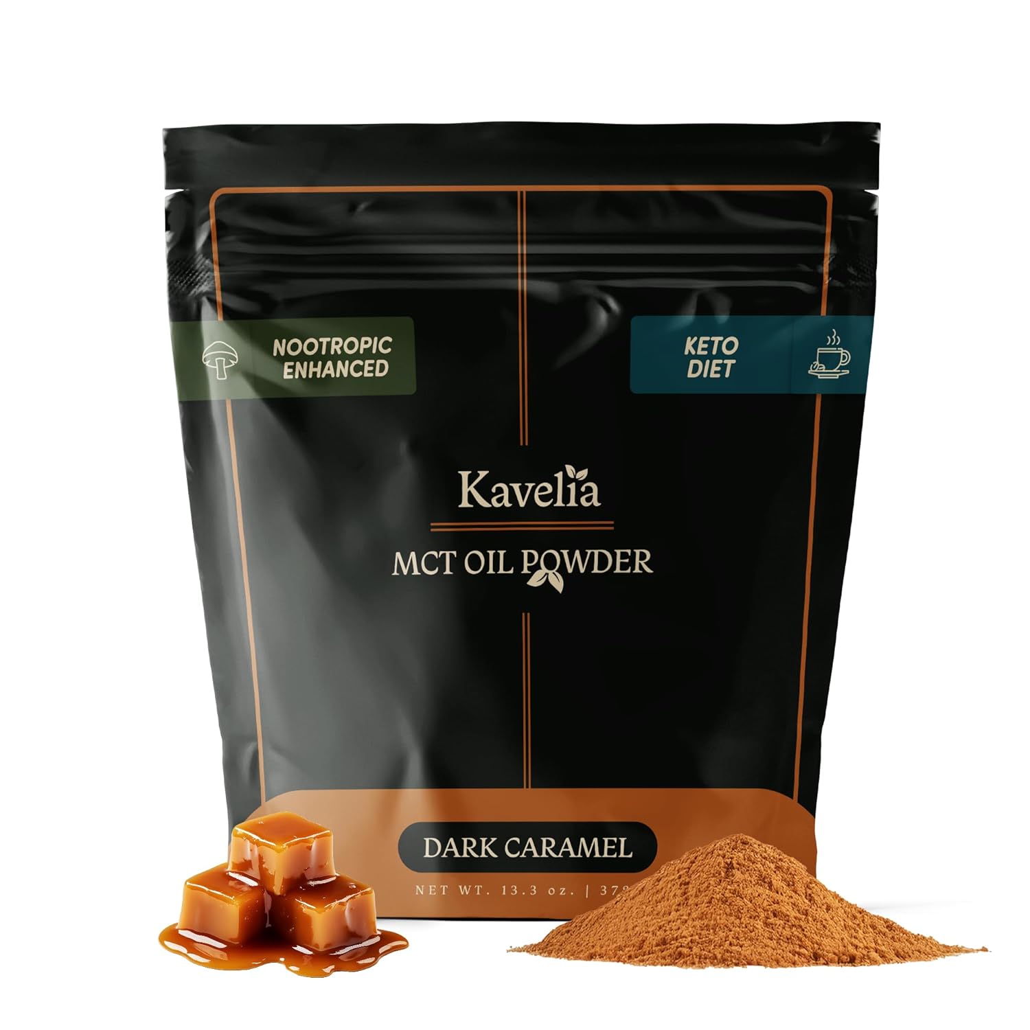 Keto Caramel MCT Creamer with Mushroom Blend - 30 Servings