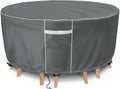 Gasadar Round Patio Table Cover 96 in x 28 in - Heavy Duty Waterproof