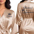Mis Quince Anos Robes - Personalized Satin Getting-Ready Robe Novelty