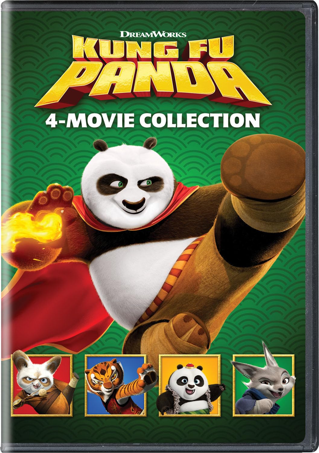 Kung Fu Panda: 4-Movie Collection DVD for Family Fun and Adventure