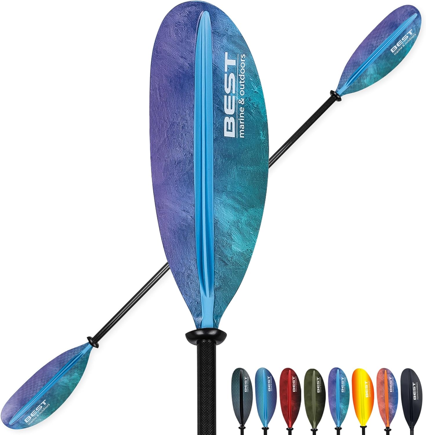 Best Marine Kayak Paddle with Carbon Fiber Shaft for Comfort