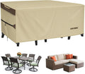Rectangular Patio Table Cover 72L x 44W x 28H - Heavy Duty Waterproof