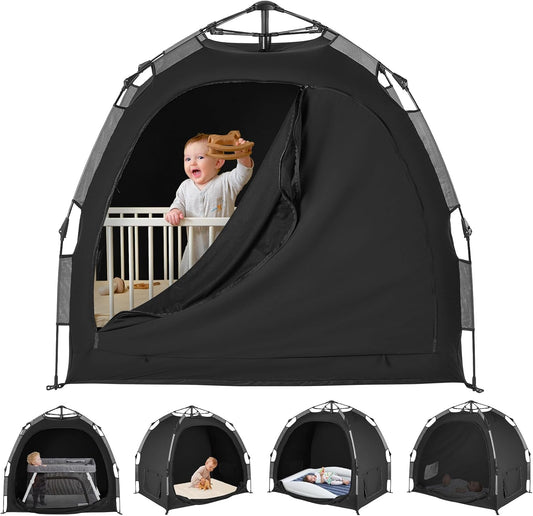 Pack N Play Blackout Cover for Peaceful Baby Sleep Anywhere