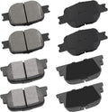 cci yu D817 D835 Ceramic Front Rear Brake Pad Set for 2005-2010 Scion