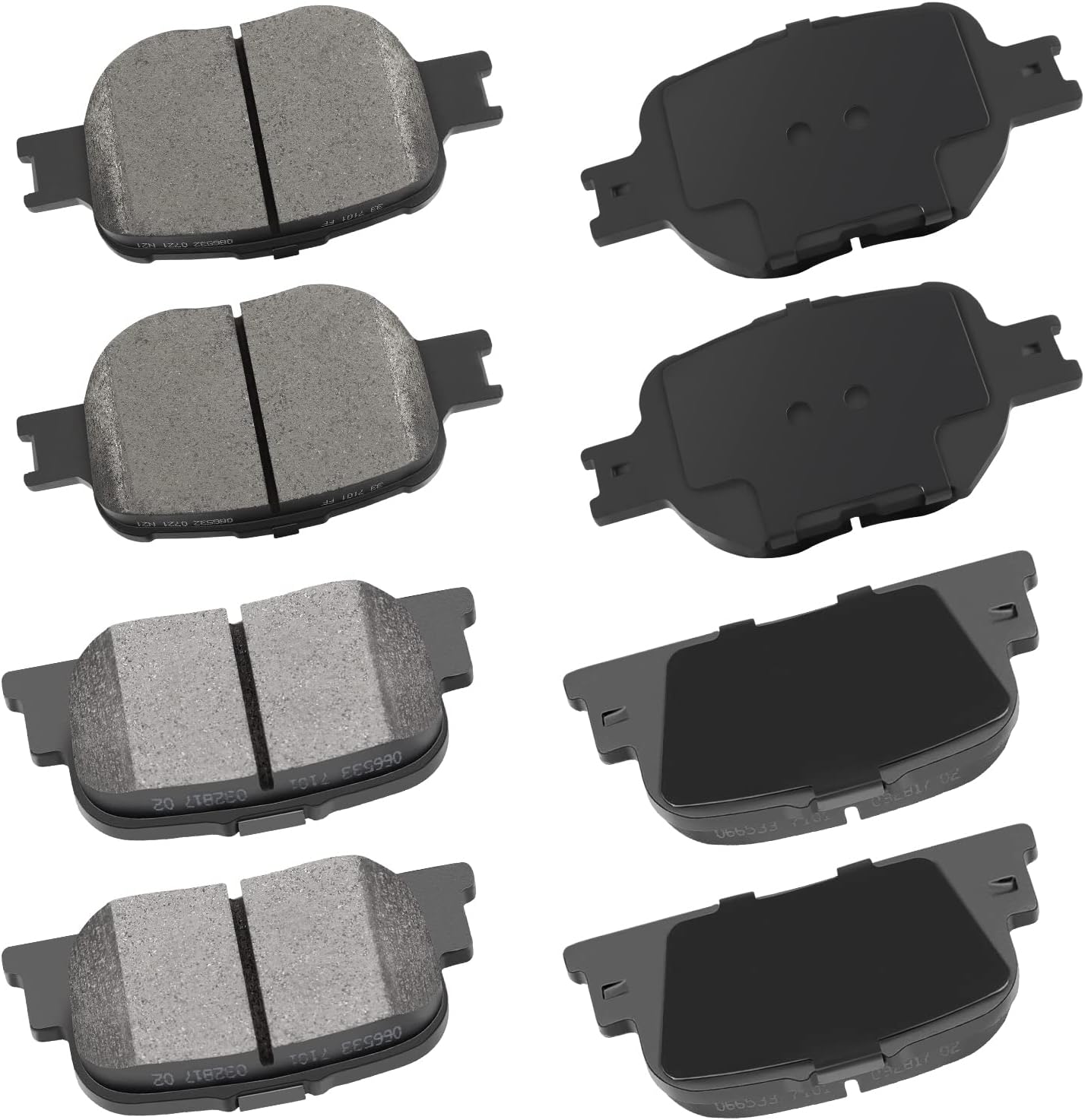 cciuy D817 D835 Ceramic Brake Pad Set for 2005-2010 Scion tC