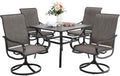 Outdoor Dining Set Patio Dining Set for 4 - Swivel Comfort