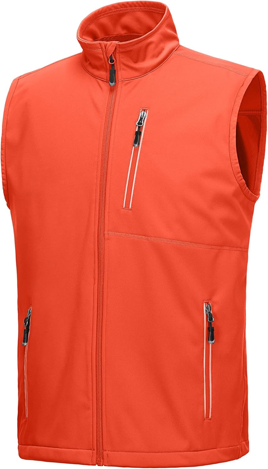 33,000ft Men's Windproof Lightweight Golf Vest for Outdoor Sports