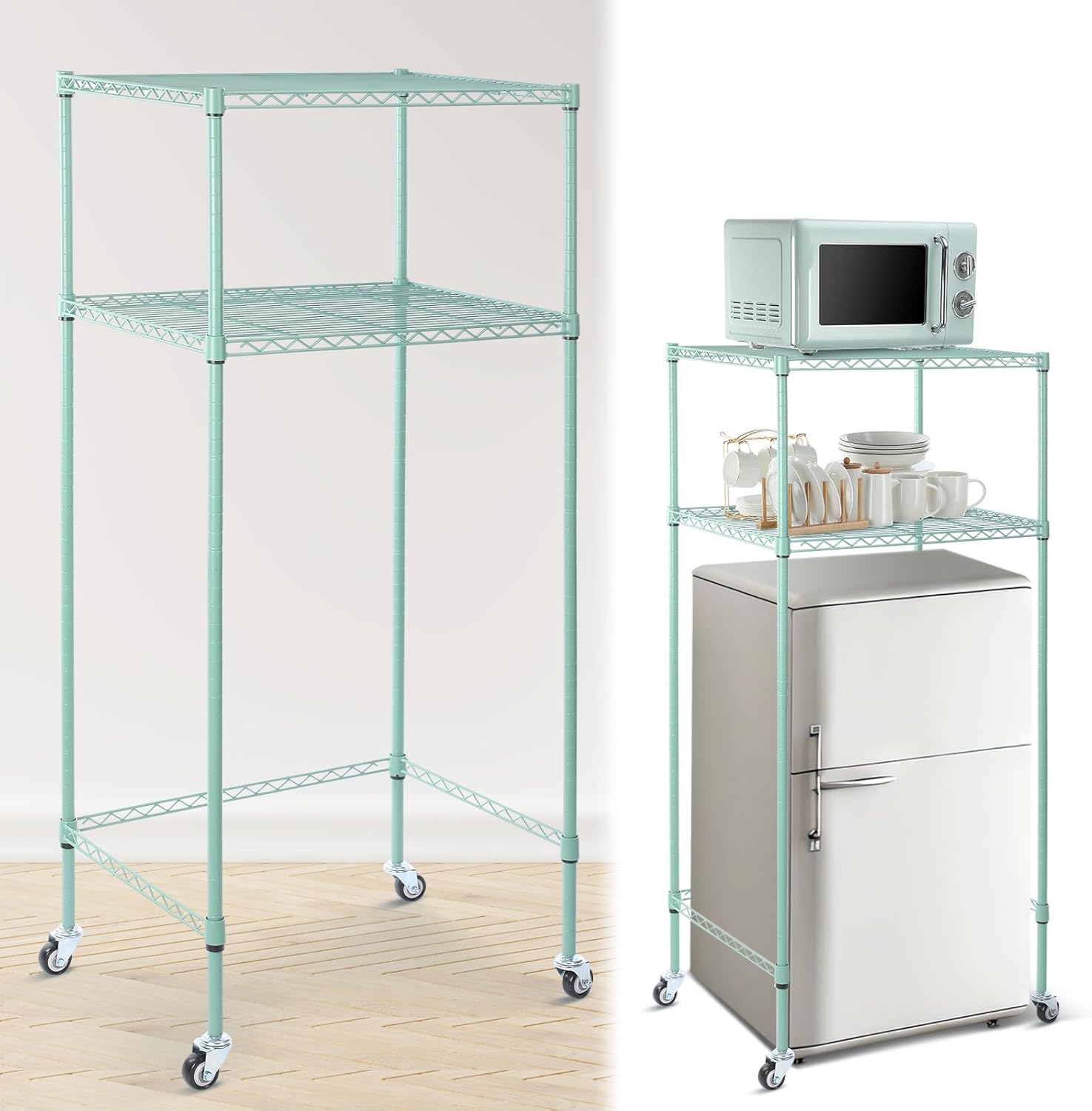 Dorm Mini Fridge Stand - Sage Green