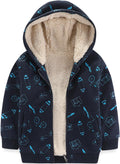 Bumeex Kids Sherpa Fleece Lined Jacket Zip Up Hoodie - Warm Everyday