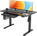 Claiks Standing Desk with Drawers, 48x24 in Electric Stand Up Desk