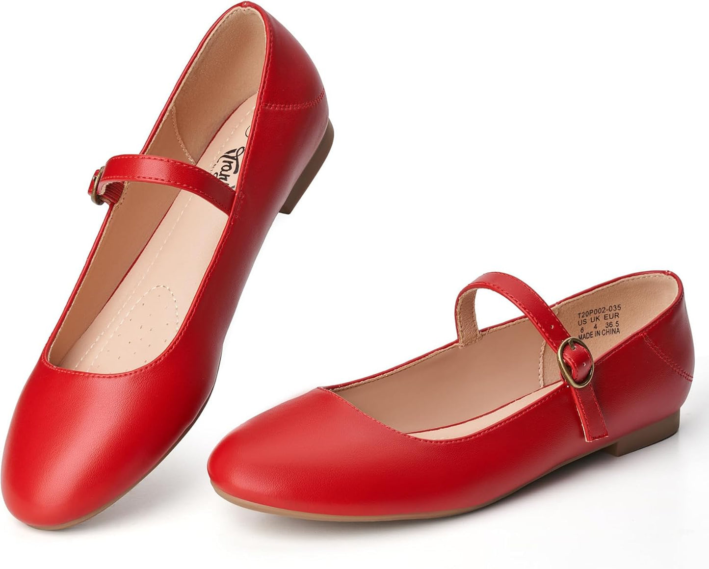 Trary Mary Jane Ballet Flats for Women - Comfortable & Stylish