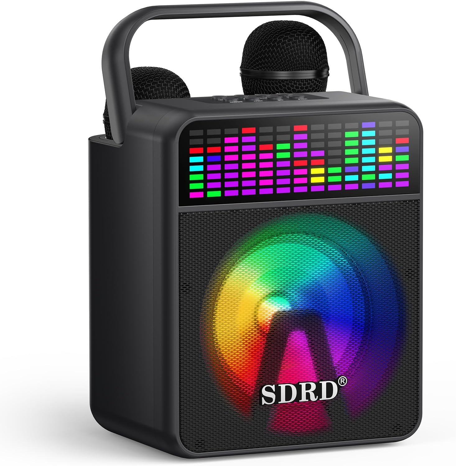 Karaoke Machine with 2 Wireless Mics for Parties & Events