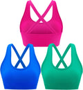 Running Girl Sports Bra for Women High Support with Criss-Cross Back