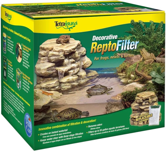 Tetra Decorative ReptoFilter for Turtles, Frogs, and Newts