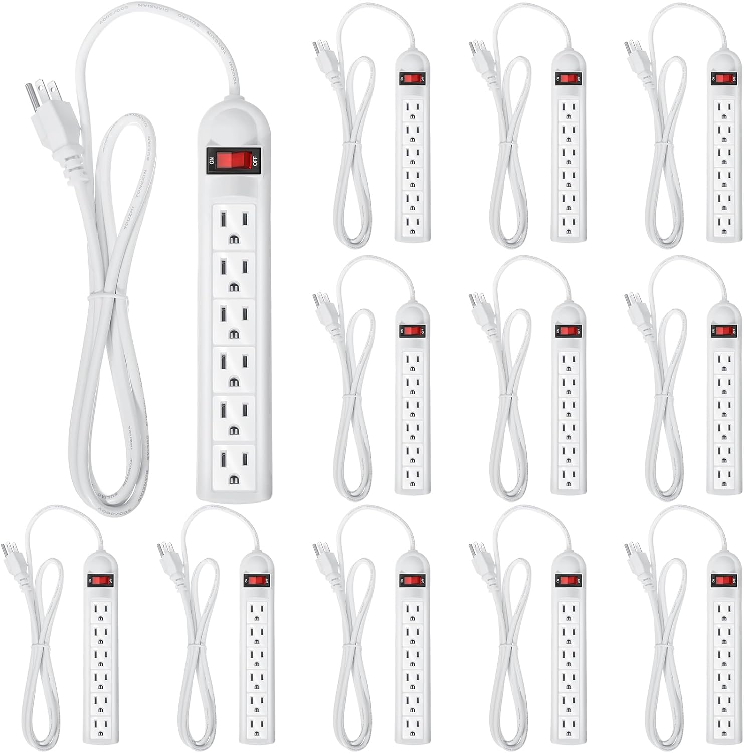 Kanayu 12 Pack Surge Protector Power Strip - Stay Powered Up Anywhere!