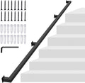7FT Square Tube Handrail by KWDOBUUS for Indoor Stairs