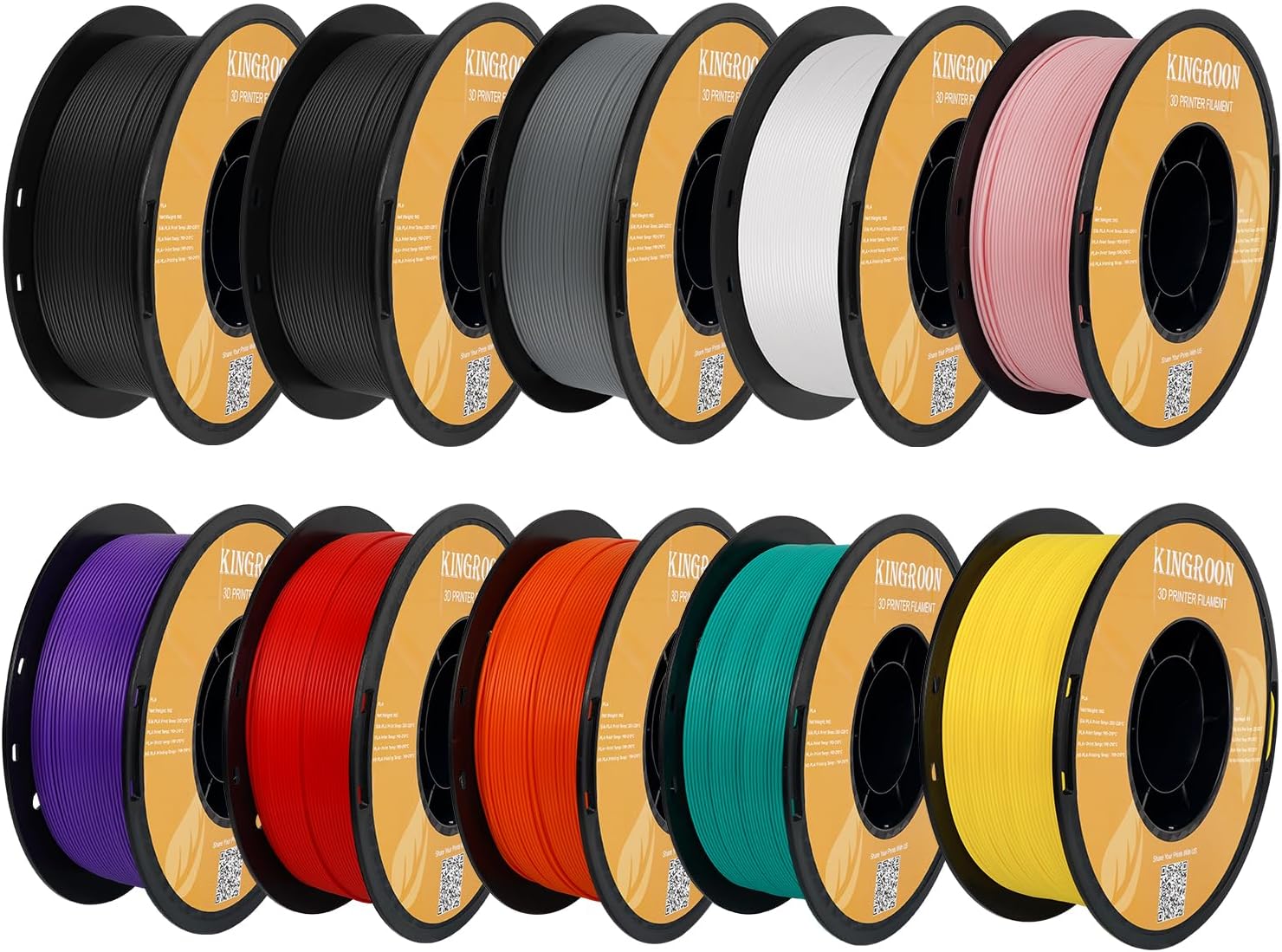 Kingroon High Speed PLA Bundle 3D Printer Filament for Fast Printing