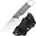 Kizer Cabox Fixed Blade Knife 3.35 in D2 Steel - Comfortable Micarta